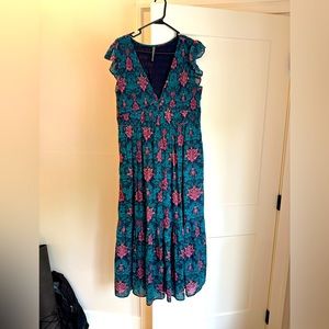 Anthropologie maxi dress, worn once, like new condition